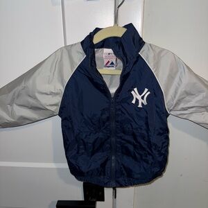 Majestic Authentic Kids Blue and Silver NY Yankees jacket 24 months